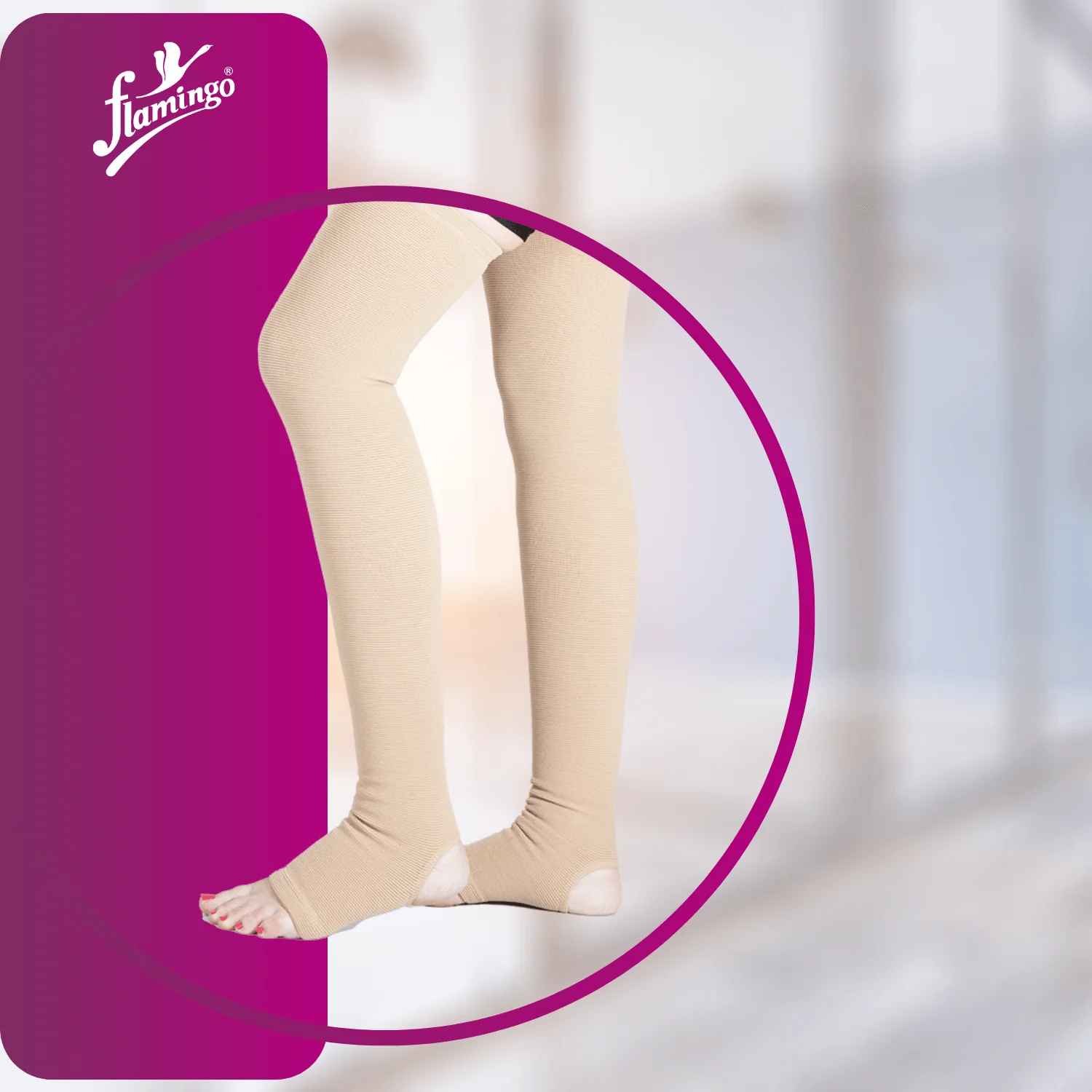 Varicose Vein Stockings (Flamingo) S/M/L